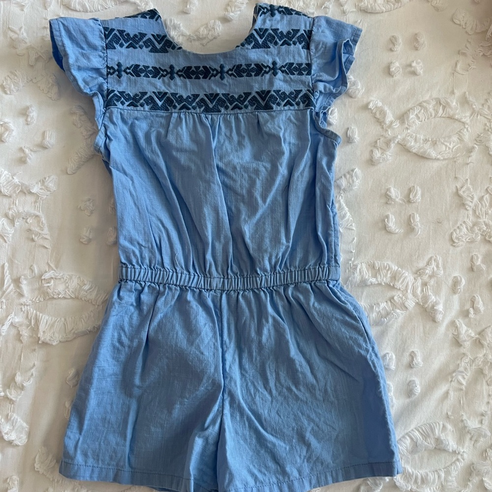 Girls Vineyard Vines Embroidered Romper